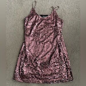 Sequin Pink Kids Dress